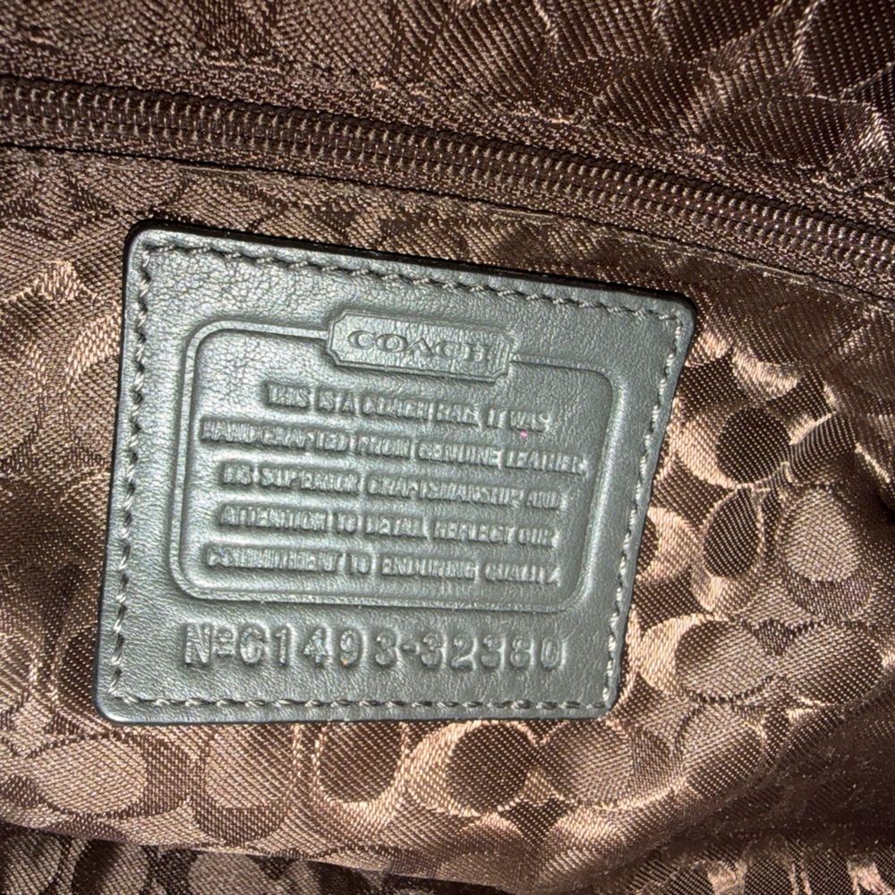 Authentic Coach Python Pattern Shoulder Bag - Tan… - image 2